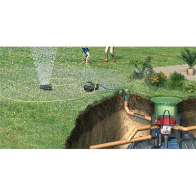 Graf Carat Regenwassertank und Zubehör Komplett-Paket Garten-Jet 