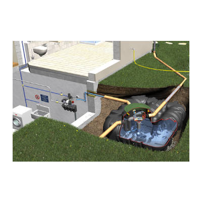 Graf Platin Regenwassertank Komplettpaket Haus-ECO-Plus 